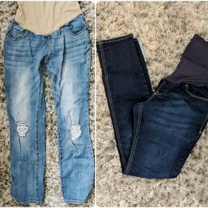 TWO Pairs of Maternity Jeans